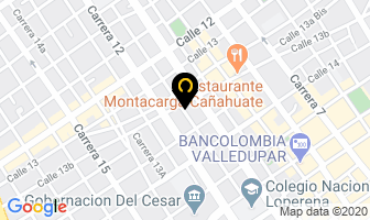 Mapa de Valiente Torres José Miguel en Valledupar