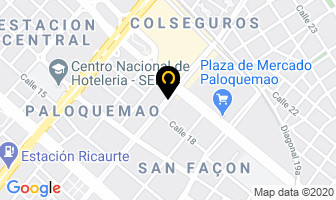 Mapa de Valsi De Colombia Ltda. en Bogotá D.C