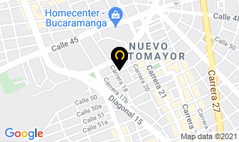 Mapa de Vanidades Toch en Bucaramanga