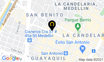 Mapa de Variedades Guarín en Medellín