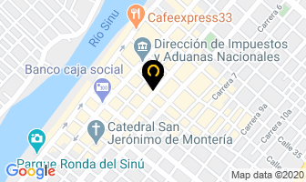 Mapa de Variedades Muñoz en Montería