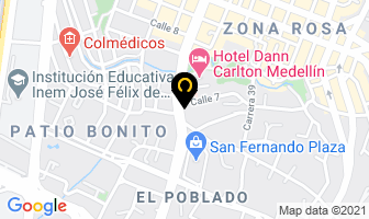 Mapa de Vásquez Mejía E. Martín en Medellín