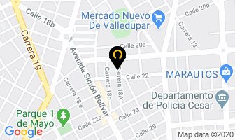Mapa de Vásquez Valdez Juan Francisco en Valledupar