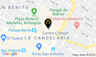 Mapa de Vegetariano Bulevar en Medellín
