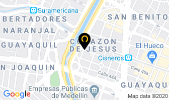 Mapa de Vehiclutch en Medellín