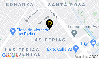 Mapa de Vehitec en Bogotá D.C