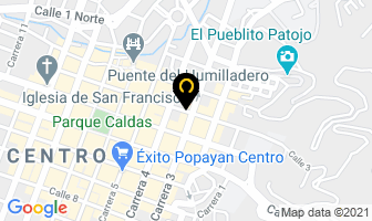 Mapa de Velasco López Carlos Alberto en Popayán