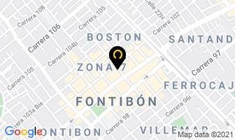 Mapa de Velozsandwich en Bogotá D.C