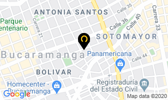 Mapa de Ven Disfrazate en Bucaramanga