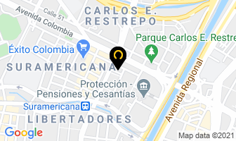 Mapa de Verdeo Comida Natural en Medellín