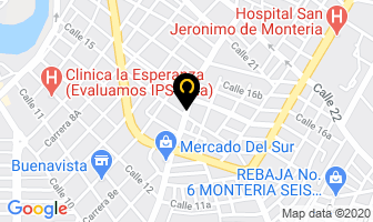 Mapa de Vergara Bárcena Enrique Carlos en Montería