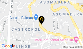 Mapa de Vertice Ingenieros S.a.s en Medellín