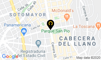 Mapa de Verticort Ltda. en Bucaramanga