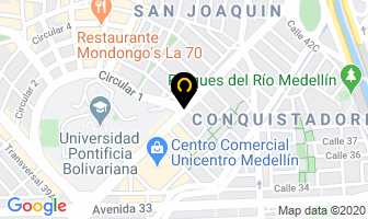 Mapa de Vertix en Medellín