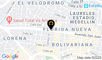 Mapa de Vestimoda en Medellín