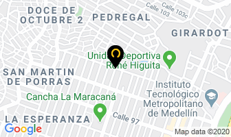 Mapa de Veterinaria Casd en Medellín