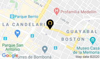 Mapa de Veterinarias Medellin en Itaguí
