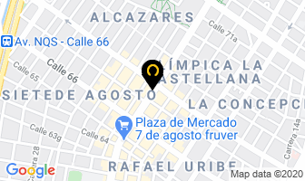 Mapa de Viajar De Colombia S.a. en Bogotá D.C
