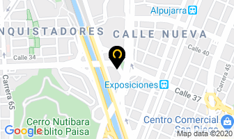 Mapa de Viajar Sin Fronteras en Medellín