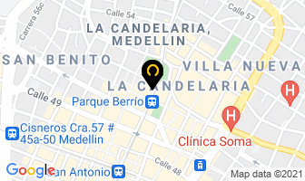 Mapa de Viajes 4 Rutas en Medellín