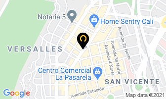 Mapa de Viajes Continentales Ltda en Cali