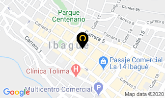 Mapa de Viajes Ibagué Ltda. en Ibagué