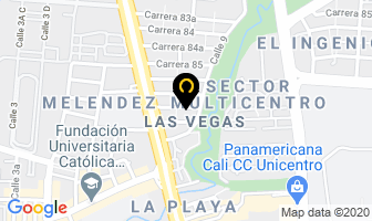 Mapa de Vias De Cali S.a.s. en Cali