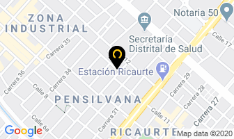 Mapa de Vías Nacionales E Internacionales Ltda. en Bogotá D.C