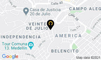 Mapa de Vicam en Medellín