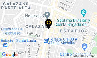 Mapa de Victoria Hernández Spa en Medellín