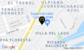 Mapa de Vidriería Ajg en Cali