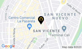 Mapa de Vidrio & Aluminio Caney en Cali