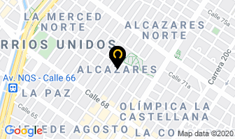 Mapa de Vidrios & Aluminios en Bogotá D.C
