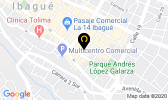 Mapa de Vidrios & cristales ltda en Ibagué