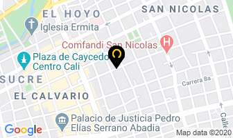 Mapa de Vidrios Cristalia en Cali