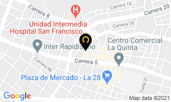 Mapa de Vidrios El Peldar en Ibagué