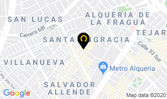 Mapa de Vidrios El Rey en Bogotá D.C