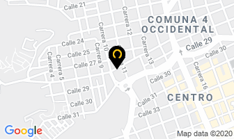 Mapa de Vidrios Henry en Bucaramanga