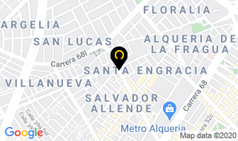 Mapa de Vidrios Loren en Bogotá D.C