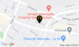 Mapa de Vidrios Murano en Ibagué