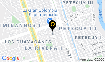 Mapa de Vidrios Net Marquetería en Cali