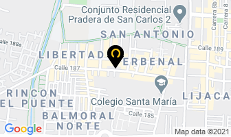 Mapa de Vidrios Roca's Ltda. en Bogotá D.C