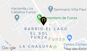 Mapa de Vidrios Santa Fe Funza en Funza