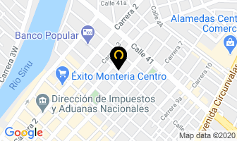 Mapa de Vidrios Servicios Y Accesorios en Montería