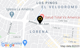 Mapa de Vidrios Tarapaca en Medellín