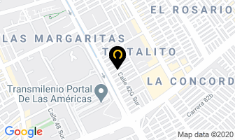 Mapa de Vidrios Y Aluminios Disvicar en Bogotá D.C