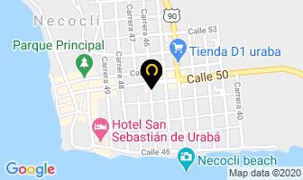 Mapa de Vidrios Y Aluminios Jumar en Necoclí