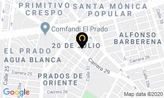Mapa de Vidrios Y Aluminios Mora Sas. en Cali