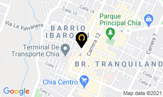 Mapa de Vidrios Y Aluminios N. C. G en Chía