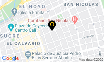 Mapa de Vidrios Y Aluminios San Nicolás en Cali
